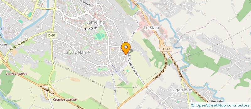 localisation de l'entreprise ALEXIS  CASTRES