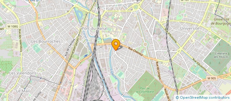 localisation de l'entreprise ALEXIS à DIJON