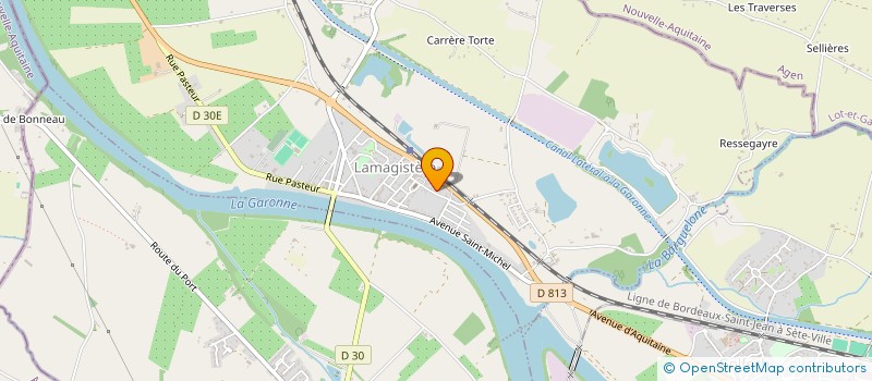 localisation de l'entreprise ALEXIS  LAMAGISTERE