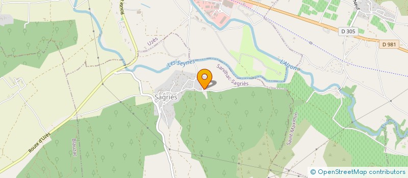 localisation de l'entreprise ALEXIS AUMON  SANILHAC-SAGRIES