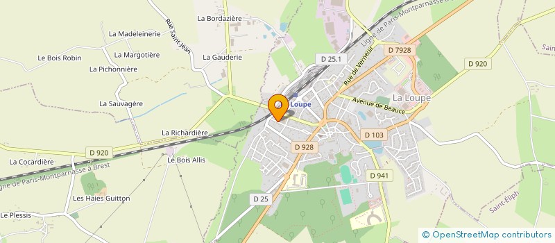 localisation de l'entreprise ALEXIS BEAUFILS PATISSERIE à LA LOUPE