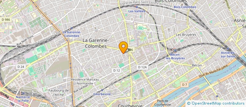 localisation de l'entreprise ALEXIS BIDINOT ET ALEXANDRA DURAND à LA GARENNE-COLOMBES