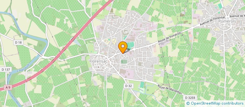 localisation de l'entreprise ALEXIS FOUCART ET MARIE GUENAIS NOTAIRES ASSOCIES D'UNE SOCIETE CIVILE PROFESSIONNELLE TITULAIRE D'UN OFFICE NOTARIAL  FLORENSAC