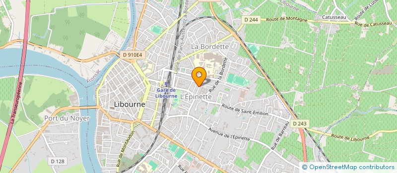 localisation de l'entreprise ALEXIS FRERES S.A.S. à LIBOURNE