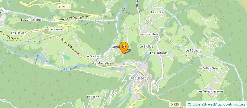 localisation de l'entreprise ALEXIS JOGUET ELECTRICITE à BEAUFORT