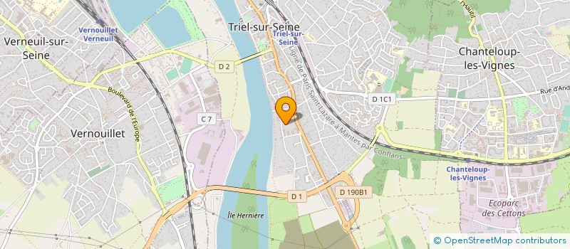 localisation de l'entreprise ALEXIS LE MOING  TRIEL-SUR-SEINE