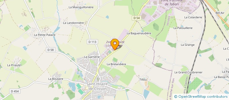 localisation de l'entreprise ALEXIS LEGLISE INFORMATIQUE  SAINT-HILAIRE-DE-CLISSON