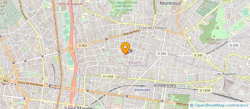 localisation de l'entreprise ALEXIS MULTISERVICES à MONTREUIL