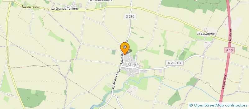 localisation de l'entreprise ALEXIS PEINTURE EURL  MIGRE