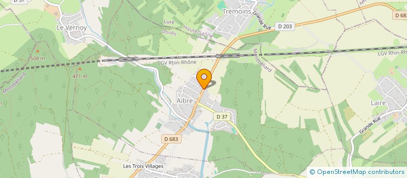 localisation de l'entreprise ALEXIS PNEUS à AIBRE