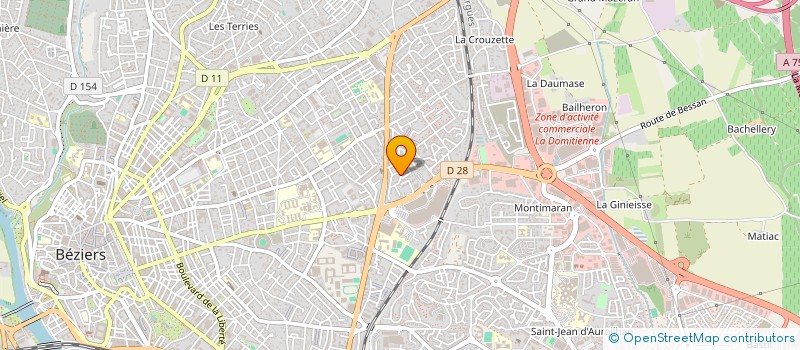 localisation de l'entreprise ALEXIS SOLUTIONS BUSINESS à BEZIERS