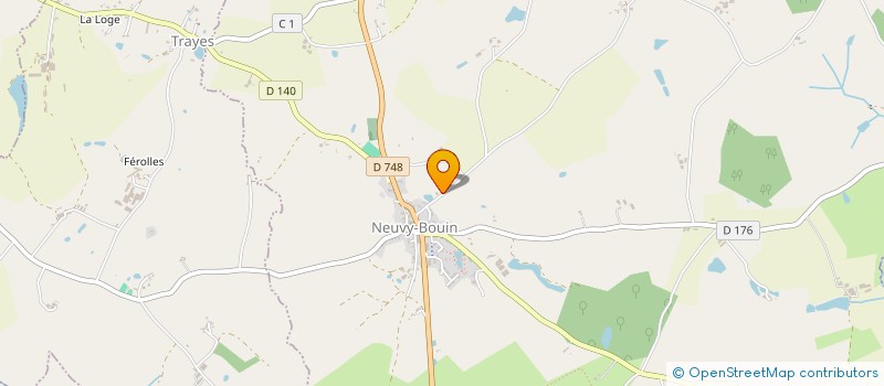 localisation de l'entreprise ALEXIS VALLEE  NEUVY-BOUIN