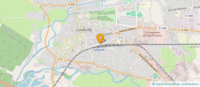 localisation de l'entreprise ALEXJUMAN  LUNEVILLE