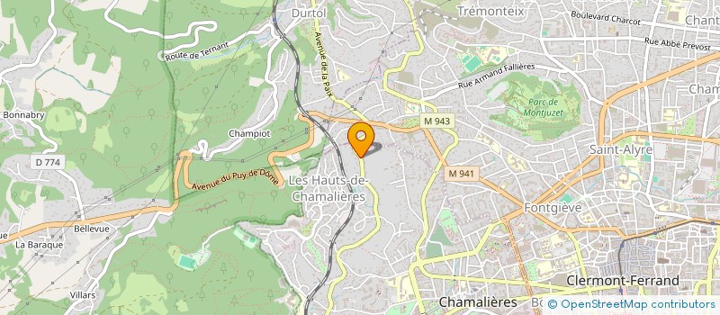 localisation de l'entreprise ALEXLAP 71 à CHAMALIERES