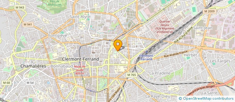 localisation de l'entreprise ALEXLINE à CLERMONT-FERRAND