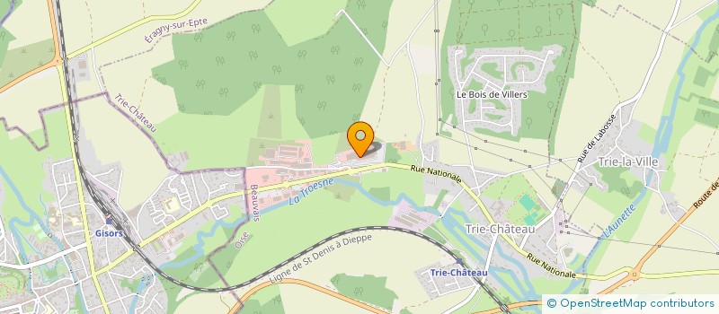 localisation de l'entreprise ALEXLINE  TRIE-CHATEAU