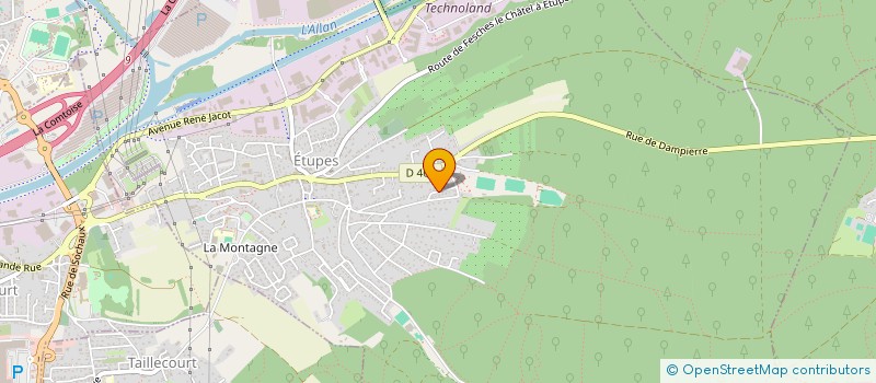 localisation de l'entreprise ALEXMARIE  ETUPES