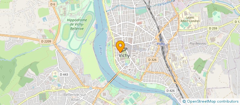 localisation de l'entreprise ALEXOINE à VICHY