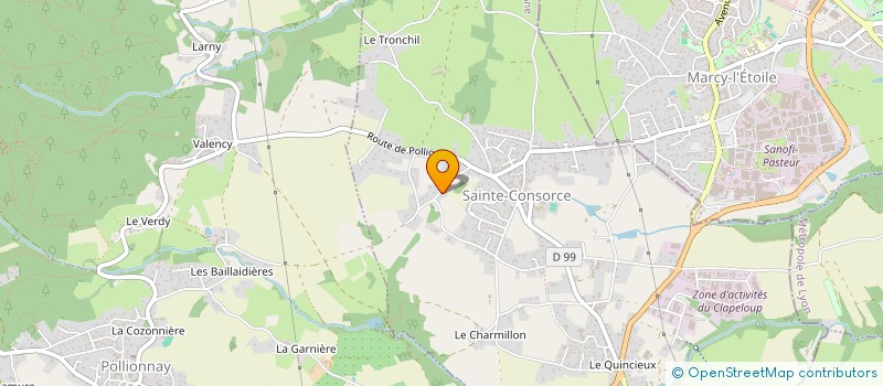 localisation de l'entreprise ALEXOR  SAINTE-CONSORCE