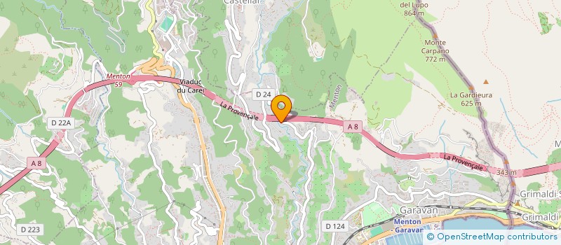 localisation de l'entreprise ALEXSAM à MENTON