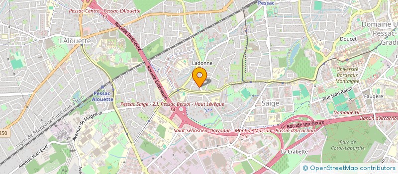 localisation de l'entreprise ALEYRANGUE/DHURMAH à PESSAC