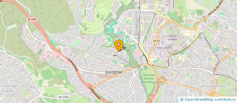 localisation de l'entreprise ALEYRION SAS  JUVIGNAC