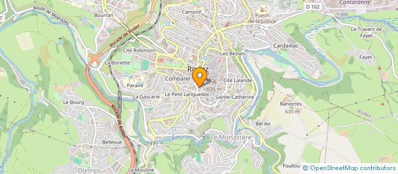 localisation de l'entreprise ALEZI à RODEZ