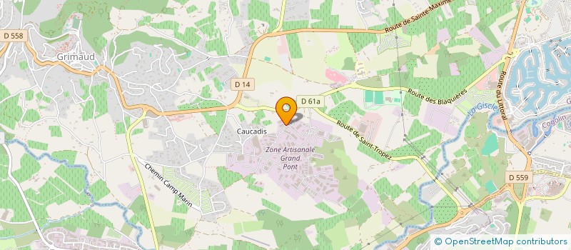 localisation de l'entreprise ALEZO à GRIMAUD