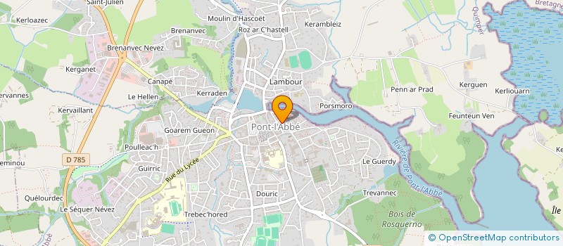 localisation de l'entreprise ALF 2  PONT-L'ABBE