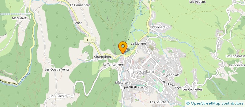 localisation de l'entreprise ALF 24  VILLARD-DE-LANS