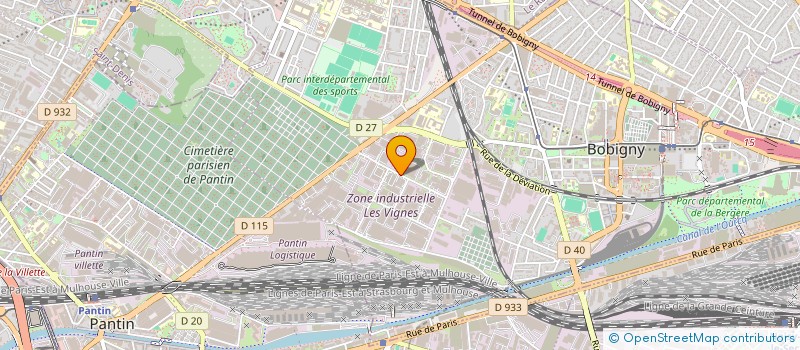 localisation de l'entreprise ALF  BOBIGNY