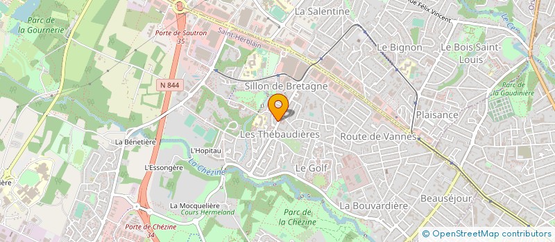 localisation de l'entreprise ALF 44 à SAINT-HERBLAIN
