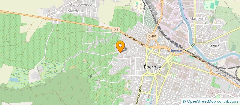 localisation de l'entreprise ALF  EPERNAY