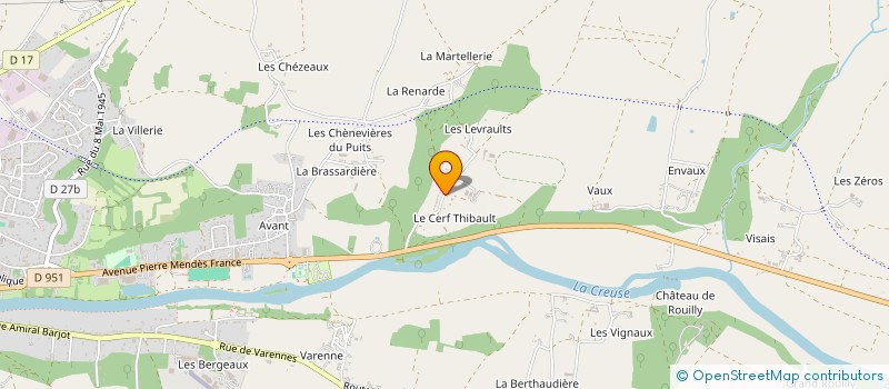 localisation de l'entreprise ALF à LE BLANC