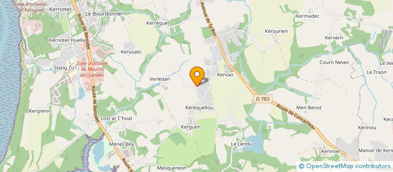 localisation de l'entreprise ALF à QUIMPER