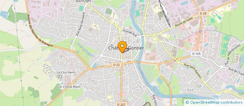 localisation de l'entreprise ALF IMMO  CHATEAU-GONTIER-SUR-MAYENNE