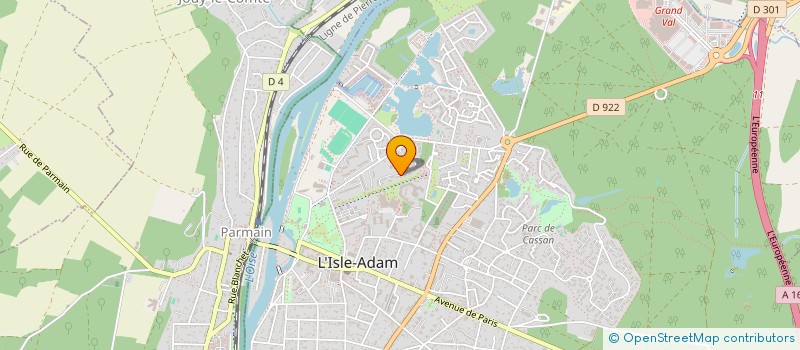 localisation de l'entreprise ALF INVEST  L'ISLE-ADAM