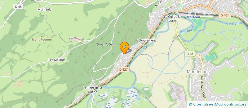 localisation de l'entreprise ALF INVESTISSEMENT  MORTEAU