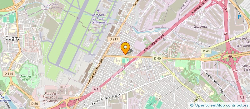 localisation de l'entreprise ALF MENUISERIE à LE BLANC-MESNIL
