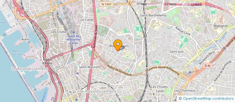 localisation de l'entreprise ALF TRANS à MARSEILLE