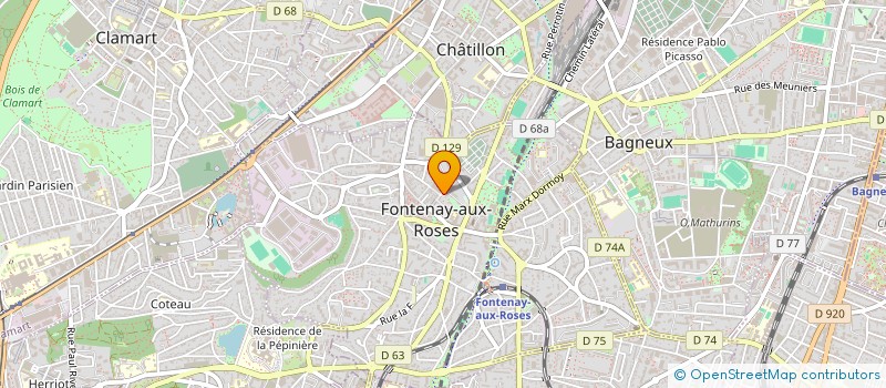 localisation de l'entreprise ALF TRANSPORTS à FONTENAY-AUX-ROSES