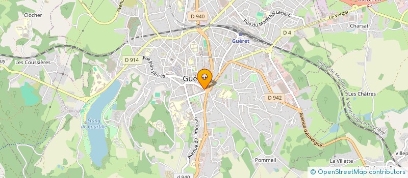 localisation de l'entreprise ALFA 23  GUERET