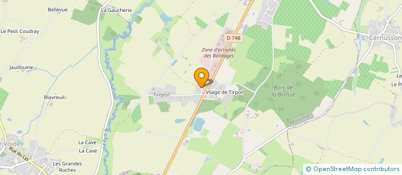 localisation de l'entreprise ALFA 2P  MONTILLIERS