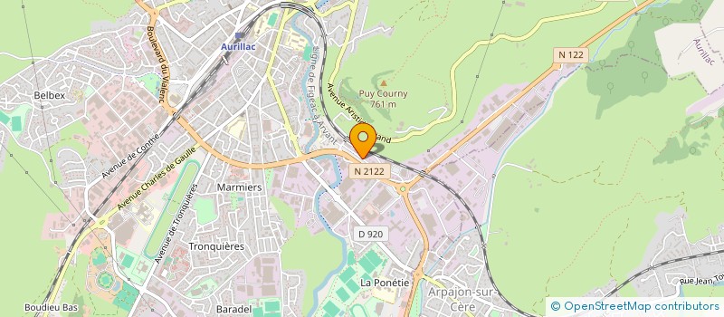 localisation de l'entreprise ALFA à AURILLAC