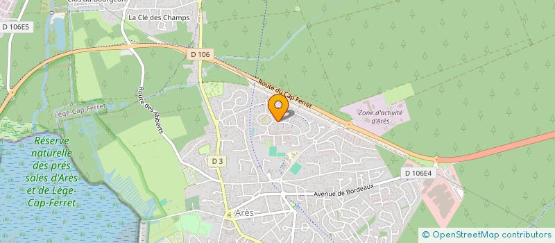 localisation de l'entreprise ALFA  ARES