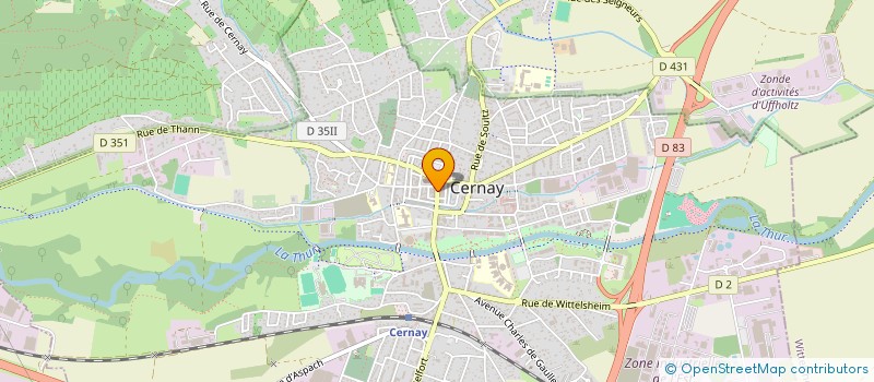 localisation de l'entreprise ALFA à CERNAY