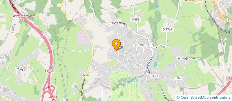 localisation de l'entreprise ALFA  DOMMARTIN