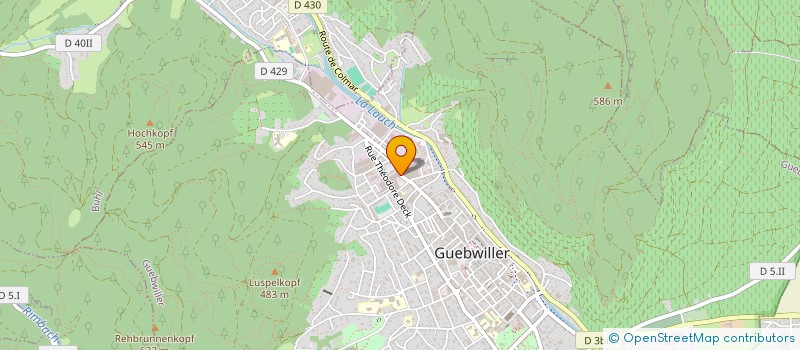 localisation de l'entreprise ALFA  GUEBWILLER