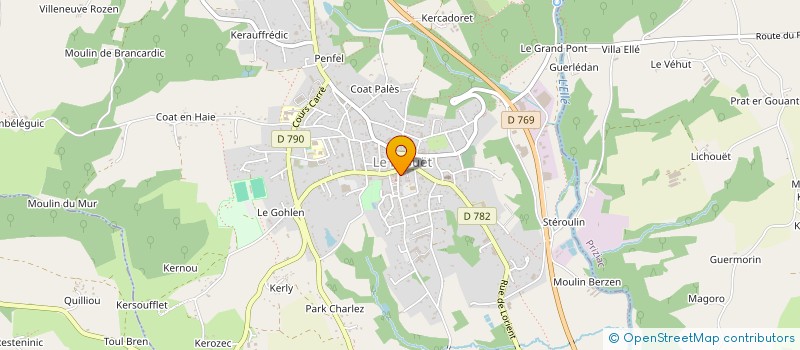 localisation de l'entreprise ALFA AMBULANCE à LE FAOUET