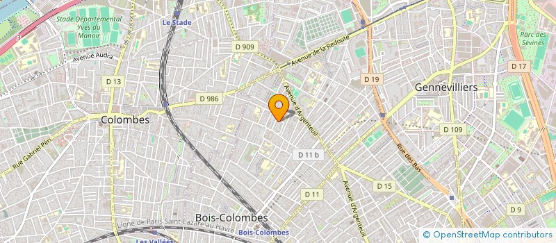 localisation de l'entreprise ALFA ASCENSEURS à BOIS-COLOMBES